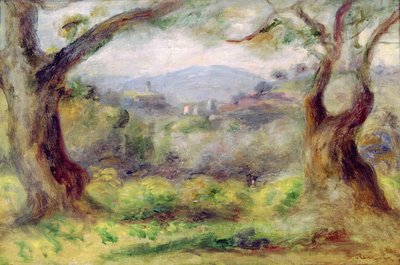 Landschaft bei Les Collettes, 1910 von Pierre Auguste Renoir